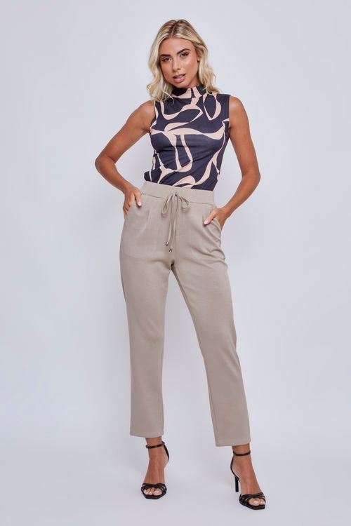 Calça Feminina Caedu City Bege: Estilo e Conforto