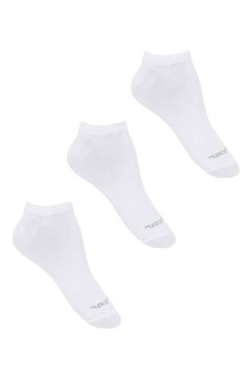 Kit 3 Pares de Meias Masculinas Sapatilha Brancas Tam 39 ao 43