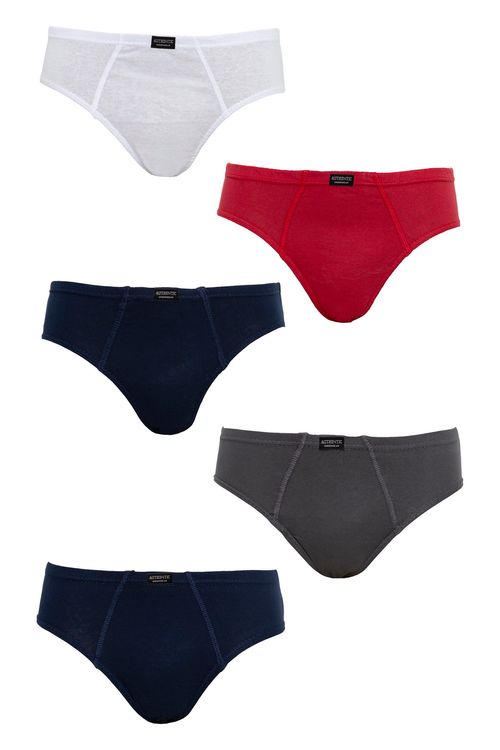 Kit 5x1 Cueca Elástico Embutido