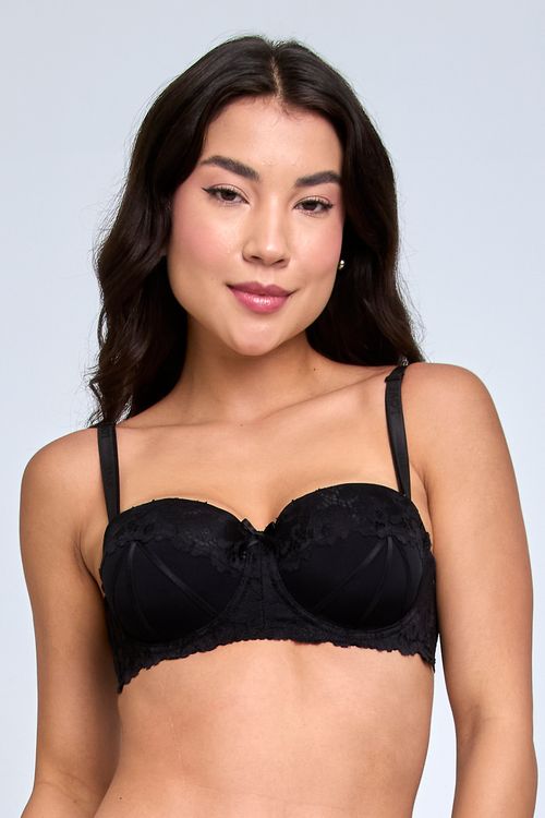 Sutiã Ling Contorno Strappy Preto