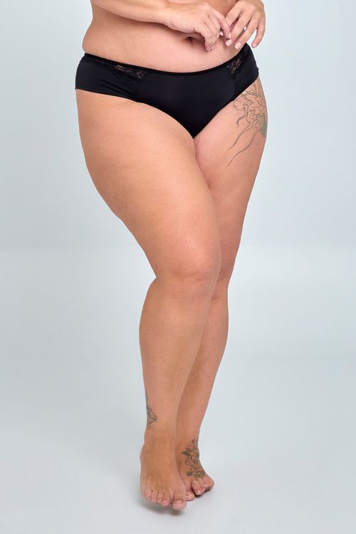 Calcinha Básico Feita Pra Mim Preta Modelo Feita Pra Mim