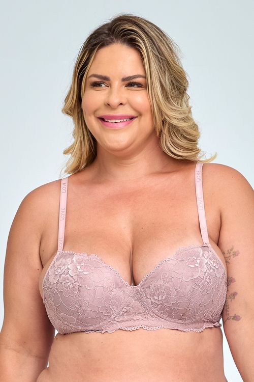 Sutiã Ling Básico Feita Pra Mim Renda Blusa. Modelo Plus Size.