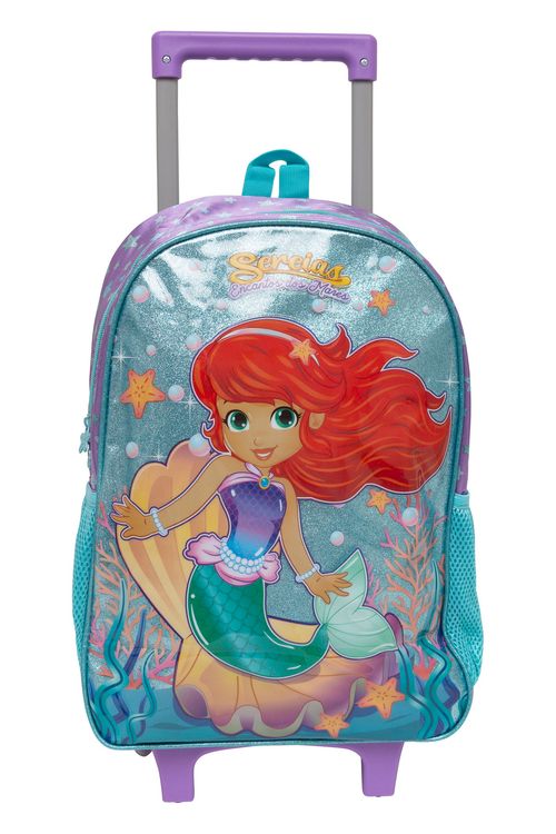 Mochila de Rodinha Infantil Sortida Sereia