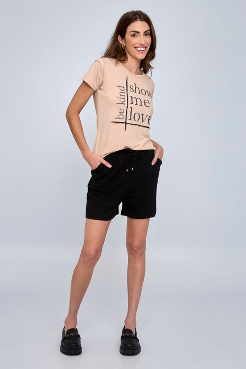 Shorts crepe com ponteira 4122 preto preto