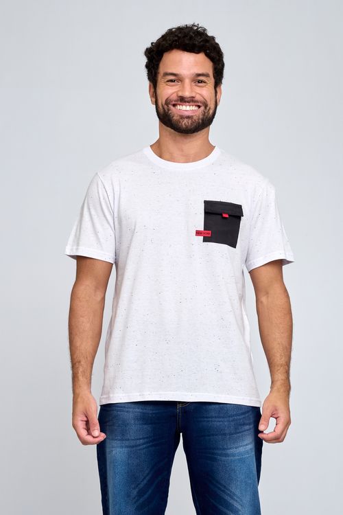 Camiseta masc mc street 1274394 branco branco