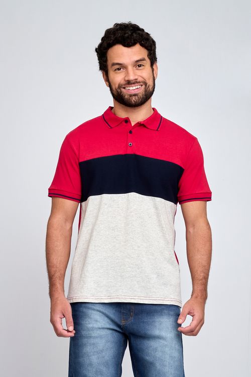 Polo masc casual 1274412 vermelho vermelho