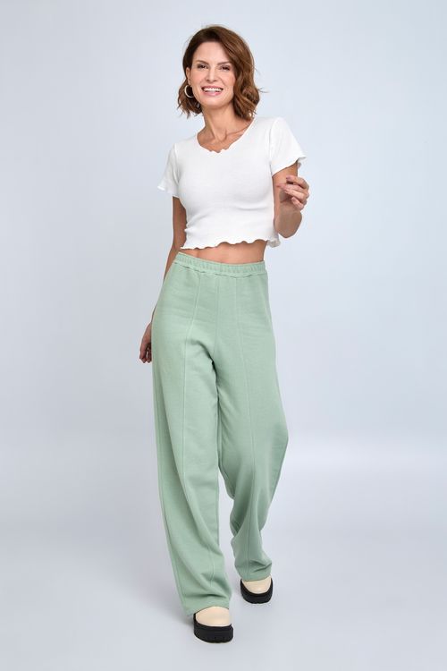 Calça de Moletom Feminina Verde Claro