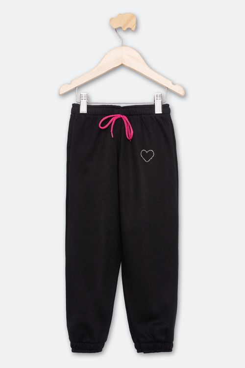 Calça Infantil Masculino Tam 4 a 8 Anos Preta