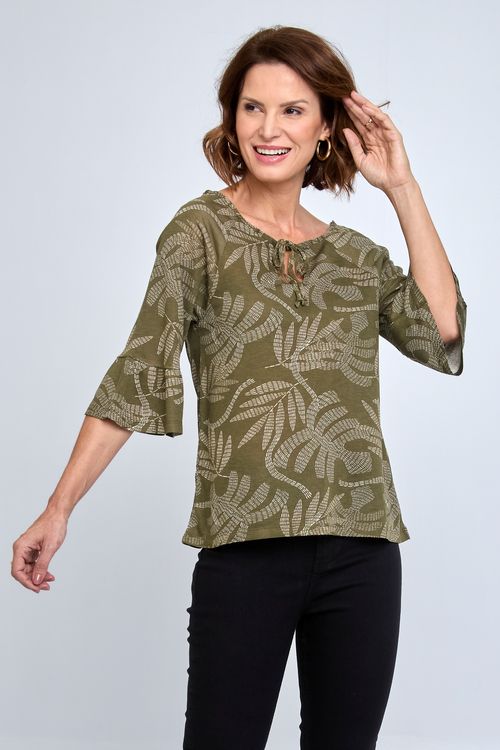 Ciganinha Feminina em Viscose Verde