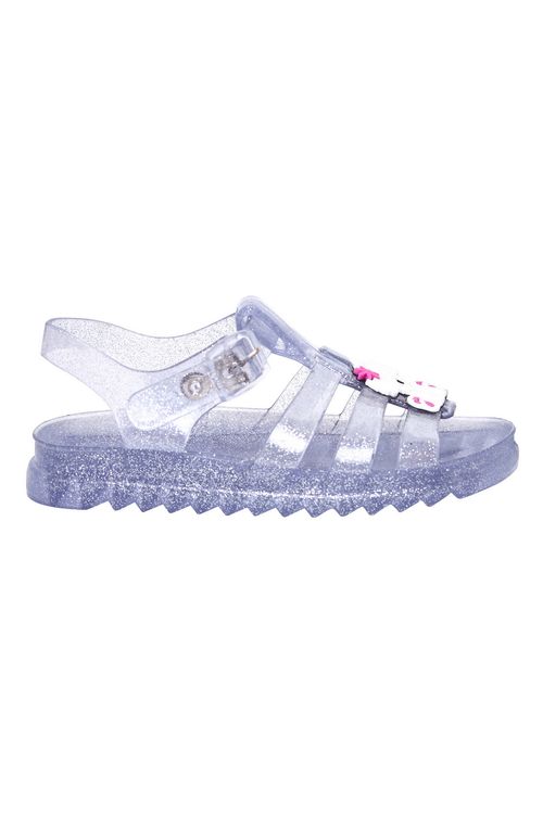 Sandália Infantil Caedu Cristal Brilho Transparente Meninas