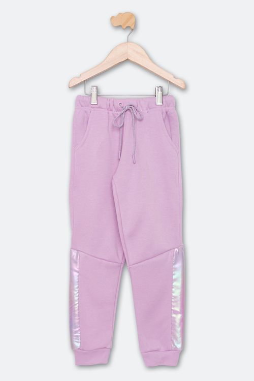 CALÇA FLEECE INF NAS 4/8 IAA420 LILAS - LILAS