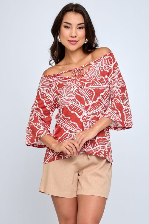 Ciganinha Feminina em Viscose Floral