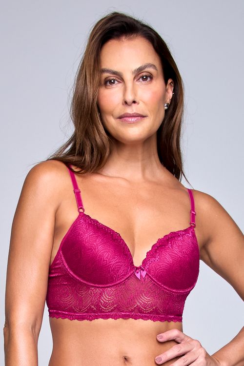 Sutiã Feminino Renda - Vinho