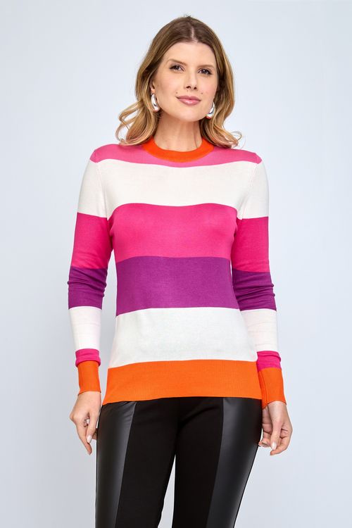 Blusa Tricô Feminina Laranja