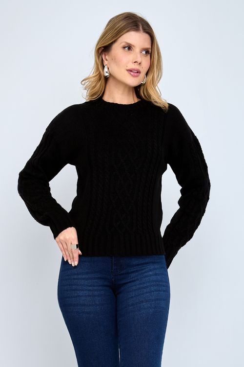Suéter Feminino Preto