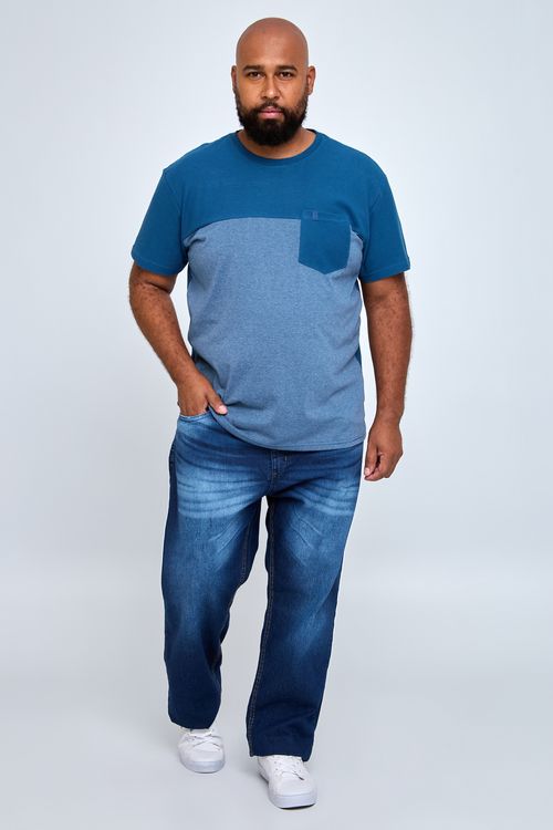 Calça Jeans Masculina Slim Super Azul Médio