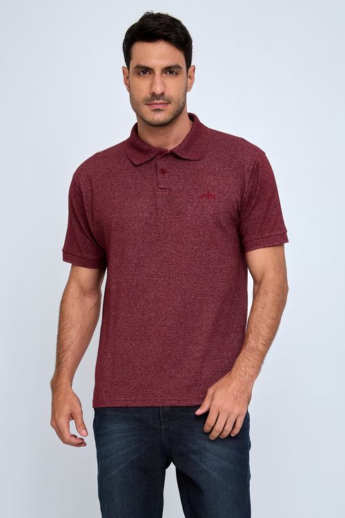 Camisa Polo Masculina Vinho