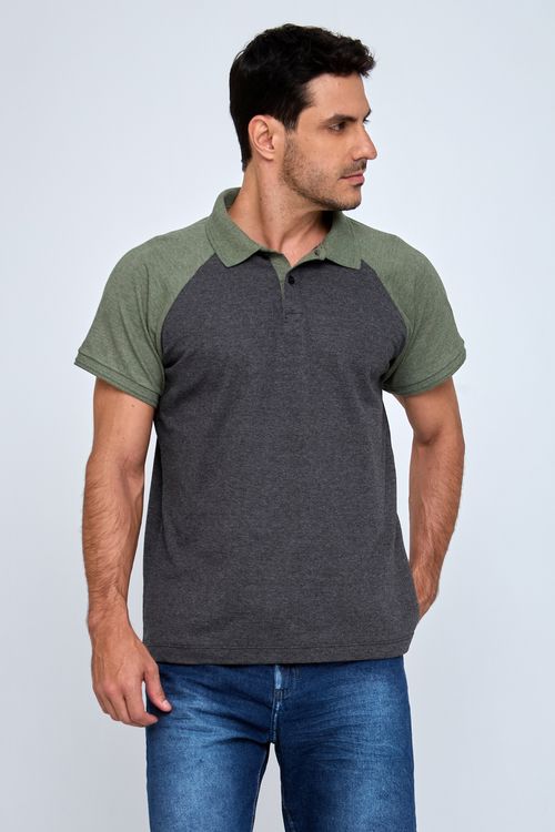 Camisa Polo Masculina Mescla