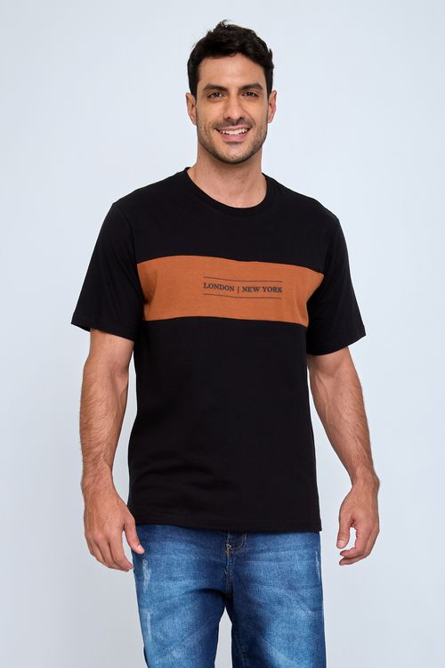 Camiseta Masculina Preta