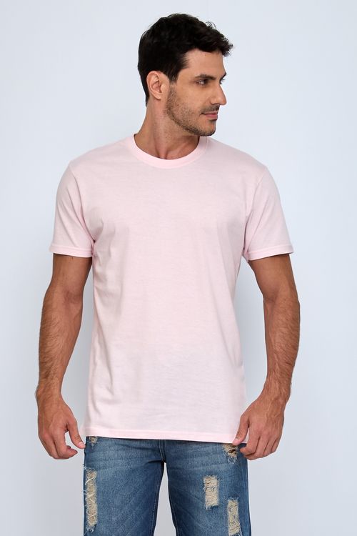 Camiseta masc mc promo rosa rosa