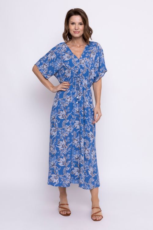 VESTIDO LONGO DECOTE V CSL FCAV303 ESTAM - ESTAMPADO
