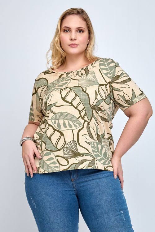 Blusa Feminina em Viscose Estampada
