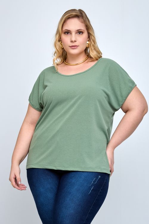 Blusa Feminina Casual Verde Médio