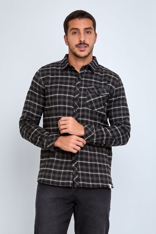 CAMISA MASC TRENDY MJC203B FLANEL XADREZ - XADREZ