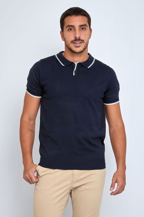 Camisa Polo Masculina Marinho