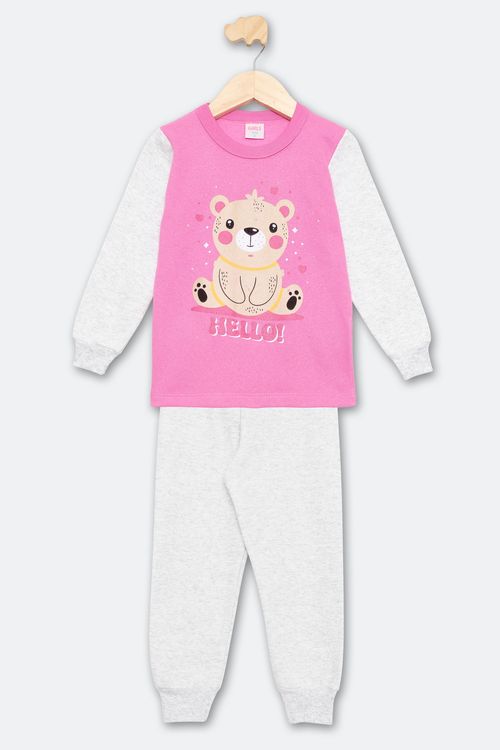 Conjunto Infantil Feminino Tam 1 a 3 Anos Rosa