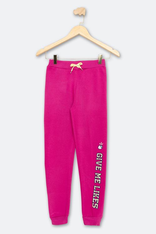 CALÇA FLEECE INF NAS 4/10 IAA408 PINK - PINK