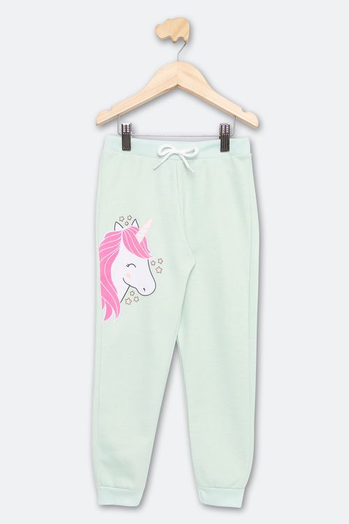 Calça Infantil Feminina Tam 4 a 8 Anos Verde Claro