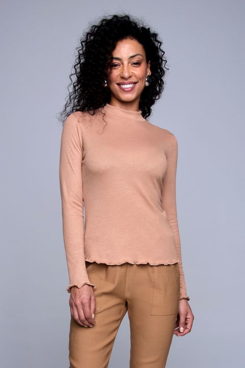 Blusa Feminina em Ribana Bege