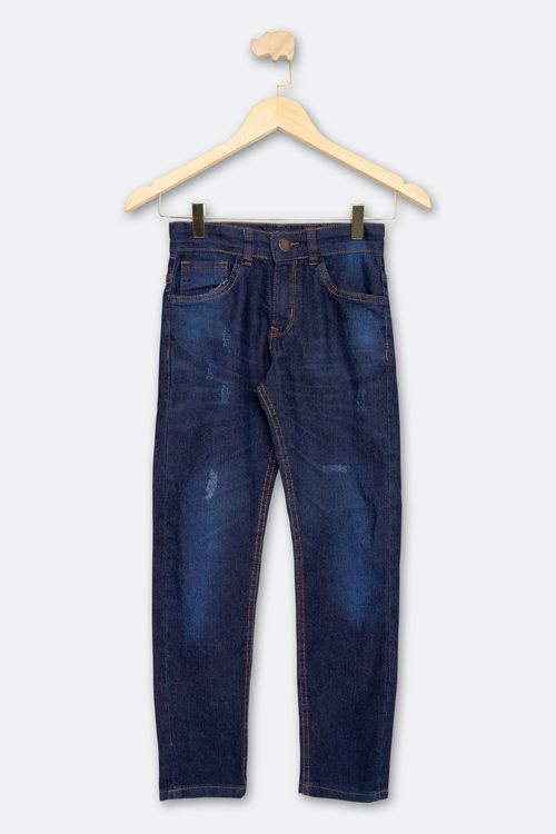 Calça Infantil de 10 a 16 Anos Jeans Escuro