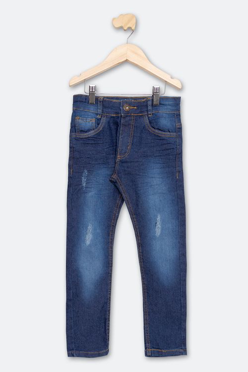 Calça Infantil de 4 a 8 Anos Jeans Escuro