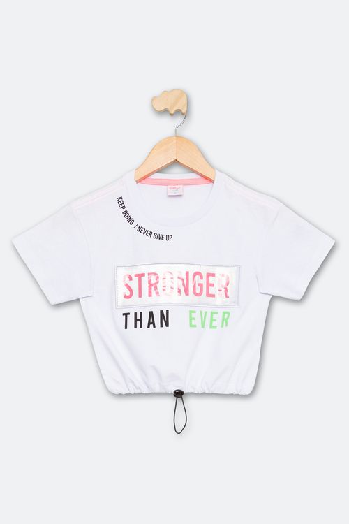 Blusa Juvenil Branca Tam 10 a 16