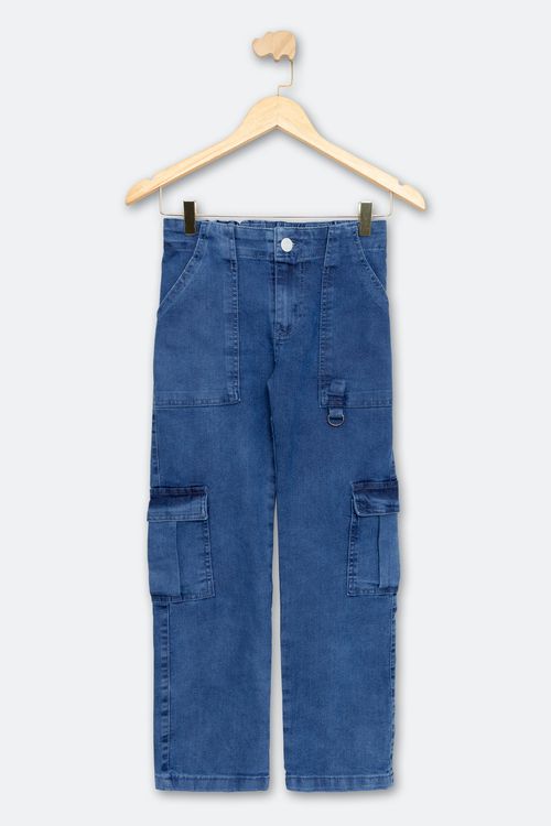 Calca inf10/16nas 4448 cargo elast jeans medio