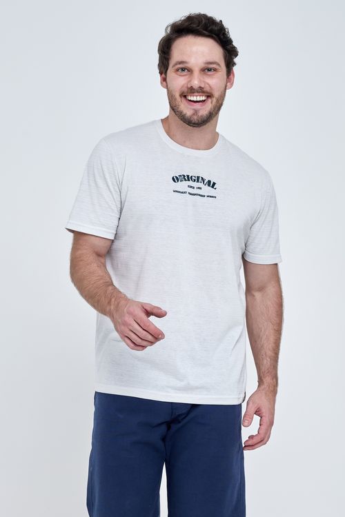 Camiseta Masculina Casual Cinza