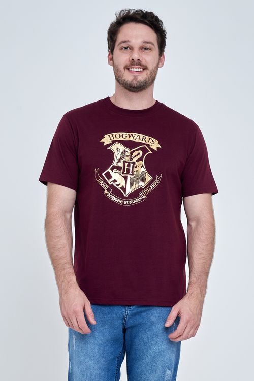 Camiseta masc harry potter mc 16494 bord bordo