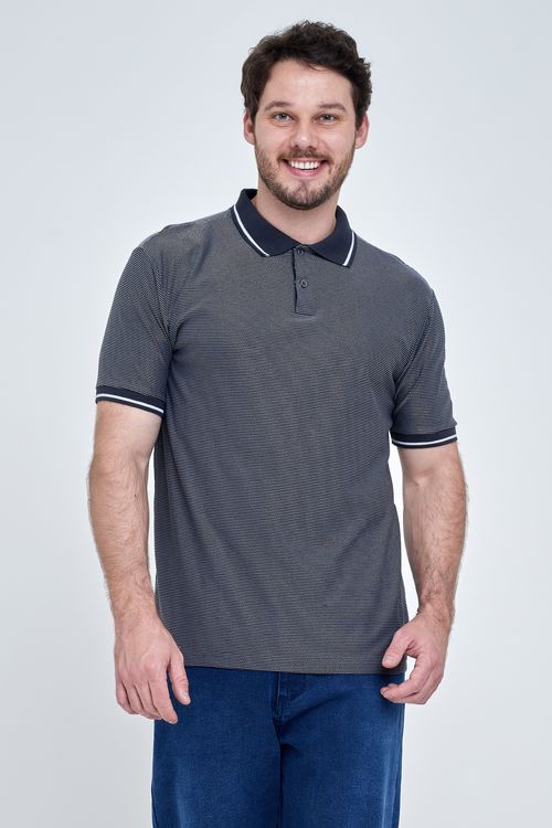 Polo Masculina Chumbo