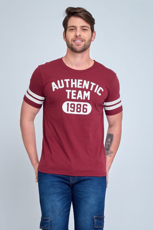 Camiseta masc mc street 1274581 vinho vinho