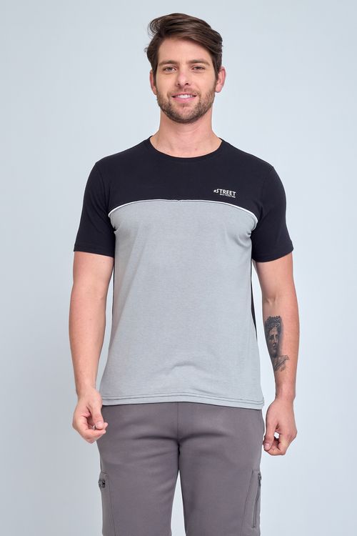 Camiseta masc mc street 1274590 preto preto