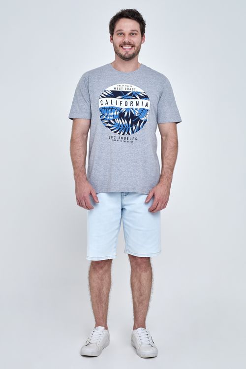 Bermuda Masculina Jeans Claro