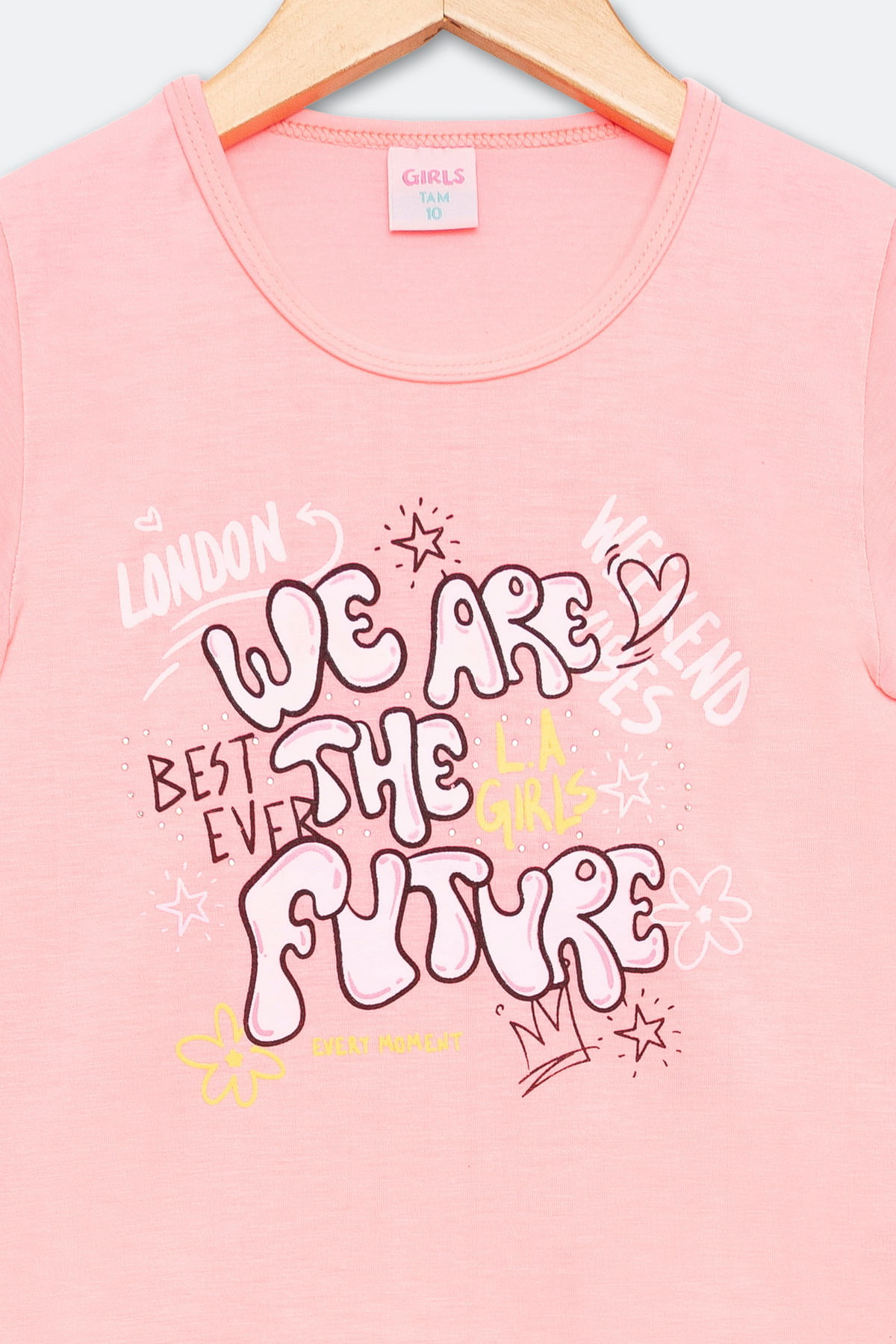 Blusa inf10/16nas 2419 future rsa neon rosa neon