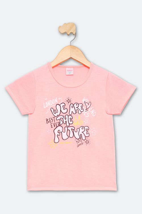 Blusa Infantil 10 a 16 Anos Neon Rosa