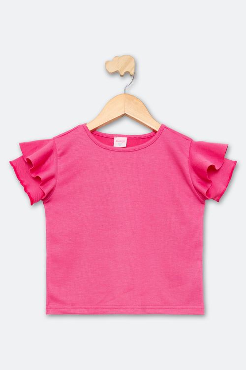 Blusa Infantil 4 a 8 Anos Pink