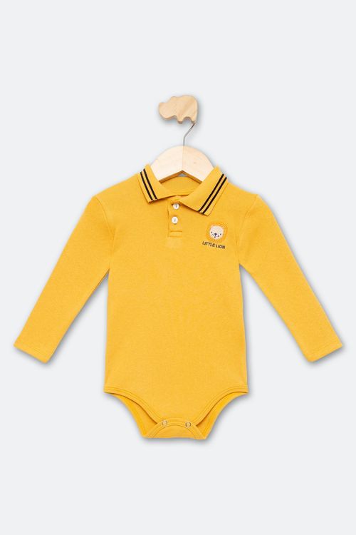 Body inf/bbo 1274683 polo leão amarelo medio