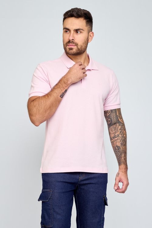 Polo masc promo mesa bordado rosa rosa