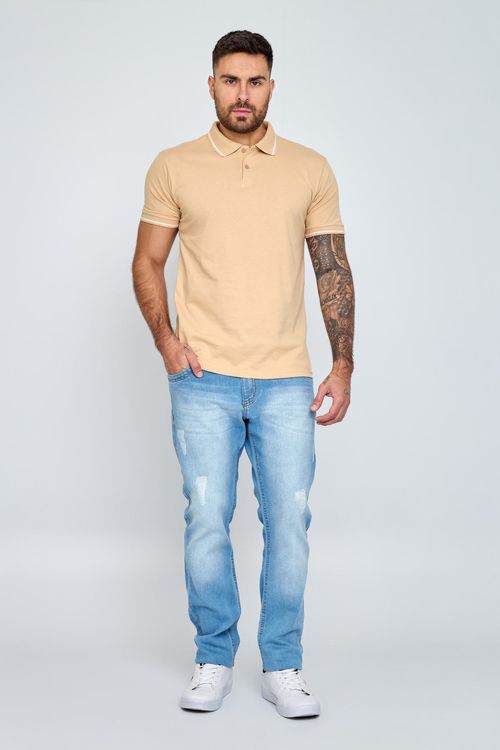 Calca masc jovem 207989 jns pue claro jeans azul claro