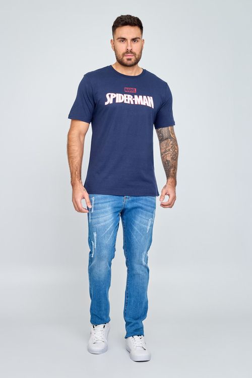 Calça Masculina Jovem Jeans Azul Médio